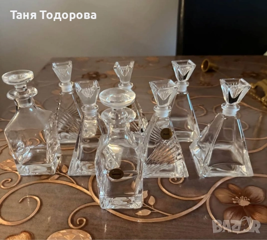 Кристални шишета , снимка 4 - Декорация за дома - 53984438