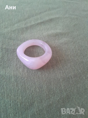 Розов кварц, снимка 2 - Пръстени - 54320864