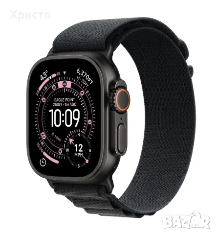 НОВ!!! Смарт часовник Apple Watch Ultra 3, GPS + Cellular, Корпус Black Titanium 49mm, Alpine Loop, снимка 5 - Смарт часовници - 55366312