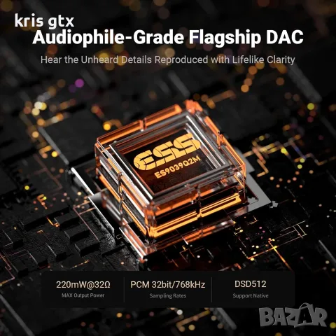 Fosi Audio DS3 Portable Dac усилвател за слушалки, снимка 7 - Слушалки и портативни колонки - 55310631