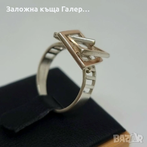 Сребърен пръстен 925 - 3,77 г, снимка 4 - Пръстени - 54215104