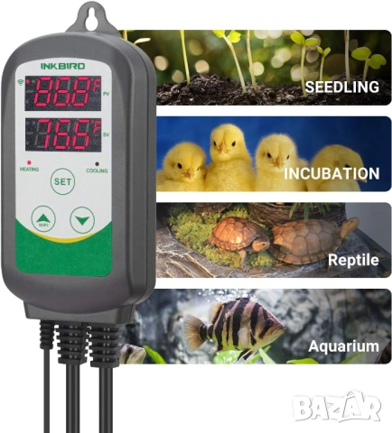INKBIRD ITC-308-WIFI Термостат с цифров контролер на температурата, снимка 2 - Други стоки за дома - 54952536