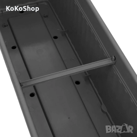 Сандъче за цветя 71 x 18.5 x 17 см, сандъче с подложка, снимка 3 - Саксии и кашпи - 54574044