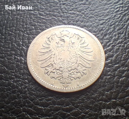 Стара сребърна монета 1 марка 1876 г. буква А - Германска империя -доста стара !, снимка 12 - Нумизматика и бонистика - 55306626