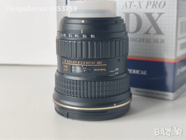 Обектив Tokina 11~16 mm AT-X 116 PRO DX II / F 2.8 / Aspherical / Crop Frame for Nikon, снимка 9 - Обективи и филтри - 54884020