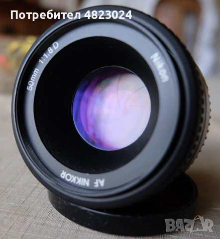 Nikon Nikkor 50mm f1.8 AF-D Lens. Nikon F Mount, снимка 11 - Обективи и филтри - 54514296