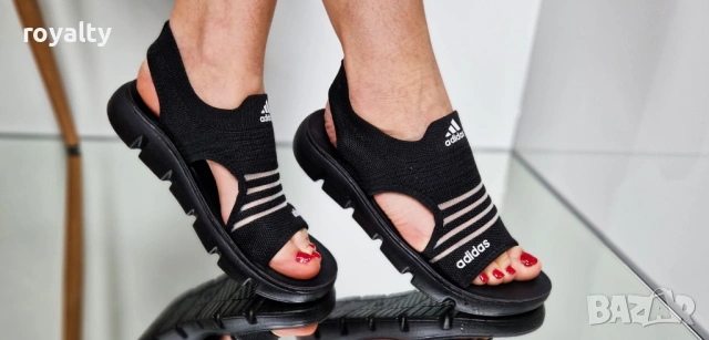 Adidas Нови Черни Дамски Сандали Адидас , снимка 3 - Сандали - 54487857
