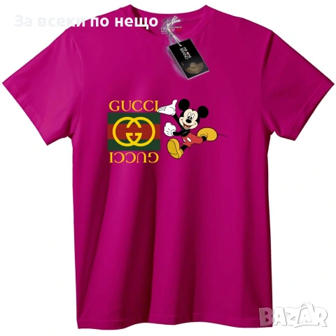 Gucci Mickey Mouse Унисекс Тениска👚👕Дамска Тениска👕Мъжка Тениска👚👕Детска Код No One Brand