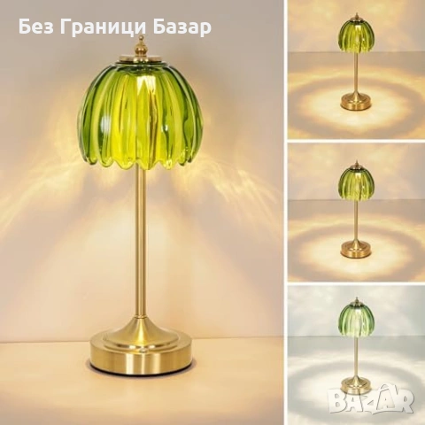 Нова нощна Настолна лампа без кабел 5000mAh Димируема 3 режима за осветление стая дом, снимка 9 - Настолни лампи - 54561060