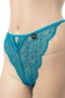Hunkemöller дантелено дамско долнище 2XL в тюркоазено син цвят, снимка 2