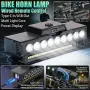 LED фар за велосипед с клаксон, снимка 4