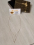 Ново златно двойно колие с камъни - 3.19гр., снимка 13