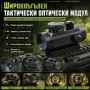 Бързомер оптически дигитален мерник прицел лазер за оръжие пушка 1x40, снимка 8
