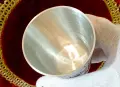 Калаена чаша за вино с Влак,Локомотив. , снимка 2