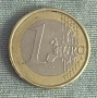 🇮🇪 Ирландия 1 Евро, 2002 г. • Келтска арфа, снимка 2