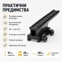 Повдигаща стойка адаптер пикатини лястовича опашка релса пушка оръжие, снимка 7