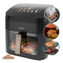 Безмаслен фритюрник CecoFry&Grill Smokin' 8500, 8,5л, 2200W, черен, 10 програми, снимка 1