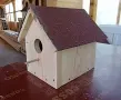 Дървена къща за птици , къща за птички от дърво , къщичка за птици, снимка 2