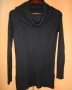 Черен пуловер DKNY Donna Karan с яка. микс от вълна и ангора, размер S , снимка 2