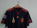Spain Iniesta Final 2010 Adidas оригинална мачова тениска фланелка Испания Иниеста екип Световно , снимка 3