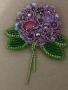 Handmade разкошна брошка - Хортензия , снимка 8