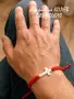 златен кръст в гривна червен конец, за мъж или за жена, снимка 6