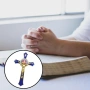 Исус Христос Разпятие Религиозна Декорация за Стена Християнски Кръст Цинкова Сплав 12x7см Орнамент, снимка 5