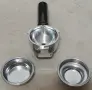 НОВО * Професионален Ръкохватка / Портафилтър 58mm с 3 уши * Солиден хромиран месинг 545г (Breville , снимка 4