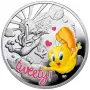 Сребърна монета - 1 Dollar - Elizabeth II - Tweety - ½ Oz, снимка 1
