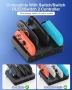 Зарядна станция за Nintendo Switch 2 и порта Joy-Con 4 като ново, снимка 2
