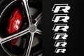 R line Стикери за Спирачни Апарати (6 бр.) – Бели | 3 Размера VW / Audi Style, снимка 1
