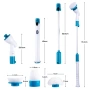 Електрическа четка за почистване на баня Spin scrubber, снимка 3