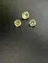 Комплект 3 естествени цитрина – общо 2,15 ct – кръгъл брилянтен, снимка 2