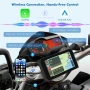 VSYSTO Мотоциклетна Carplay Android Auto 5.0'' HD сензорен екран видеорегистратор с две 1080P , снимка 2
