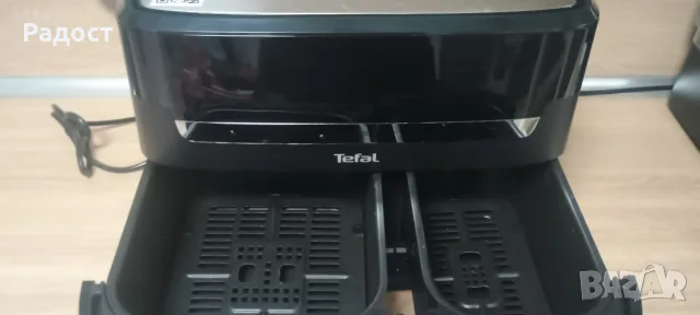 Двузонов фритюрник с горещ въздух Tefal Dual Easy Fry EY9018 8.3L , снимка 5 - Фритюрници - 55292490