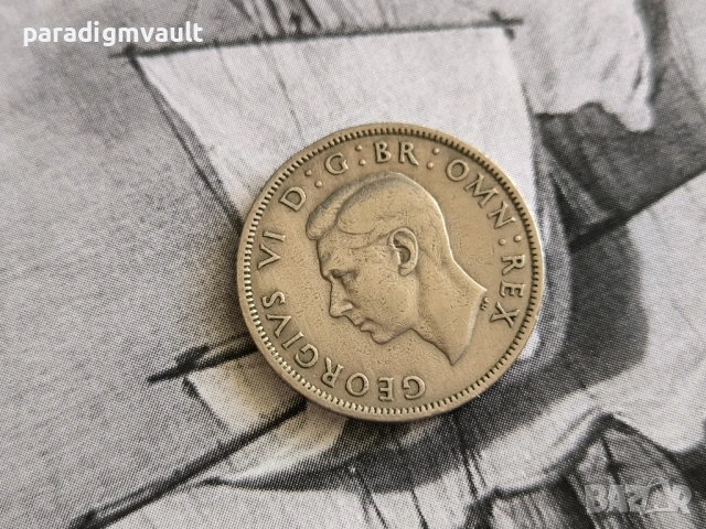 Монета - Великобритания - 2 шилинга | 1947г., снимка 2 - Нумизматика и бонистика - 54240364