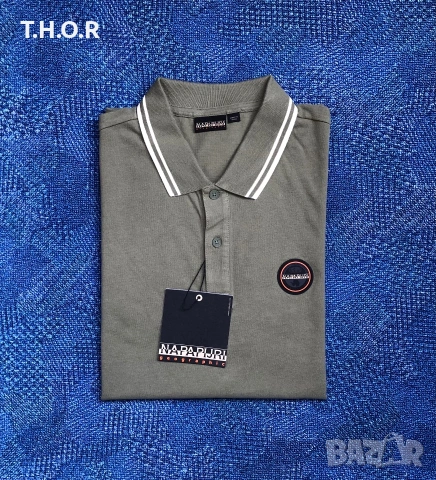 Napapijri Polo Shirt ОРИГИНАЛНИ мъжки поло тениски - M/L/XL, снимка 5 - Тениски - 54982085