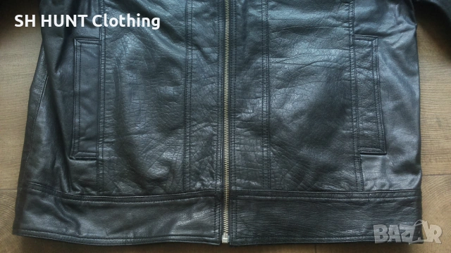 Jack & Jones OSONIC LEATHER Jacket Размер M мъжко яке естествена кожа 12-27, снимка 6 - Якета - 54803497