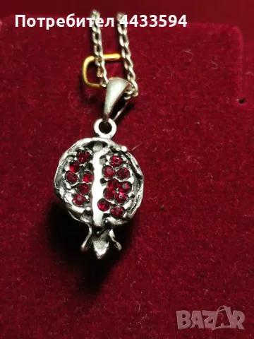Сребърно колие "Нар", снимка 4 - Колиета, медальони, синджири - 55600097