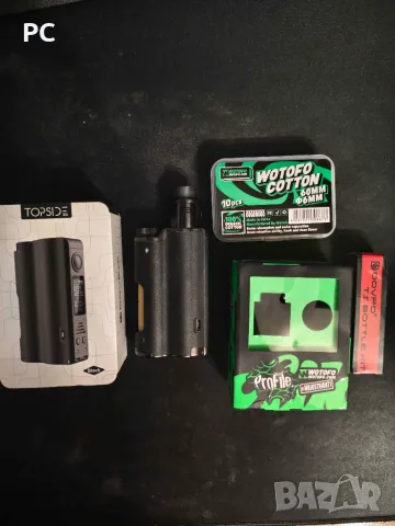 ПЪЛЕН VAPE КОМПЛЕКТ – DOVPO TOPSIDE 90W Squonk + PROFILE RDA + 21700 батерия +Аксесоари