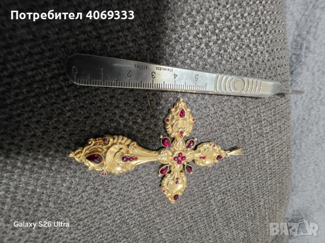 Златен кръст 14 карата, снимка 3 - Колиета, медальони, синджири - 54663937