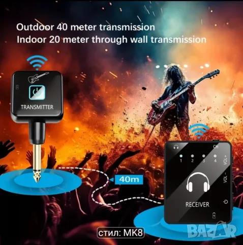 Wireless in air monitor system-15€, снимка 6 - Аудиосистеми - 55649159