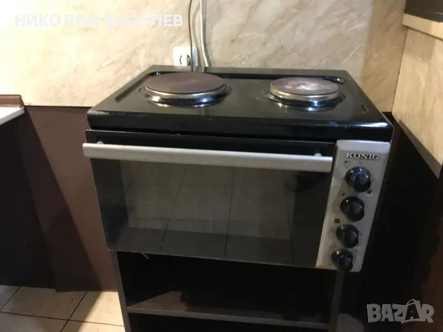 Продавам  малка  печка  на  ток  с  2 котлона и фурна ., снимка 3 - Печки, фурни - 55608317