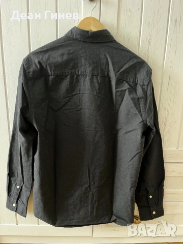 Мъжка риза, черна H&M, снимка 2 - Ризи - 54382099