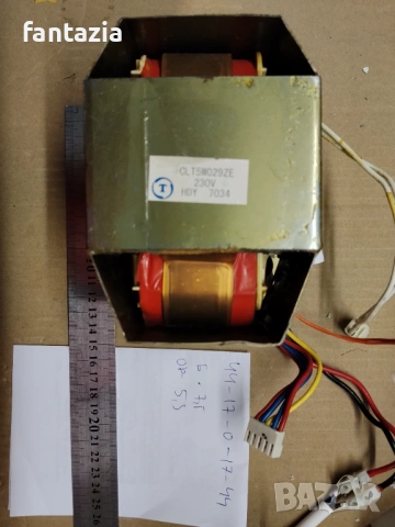 Трансформатор 2*44 V и 2*17 V ~500VA 6кг, снимка 2 - Други - 46559045