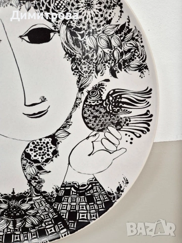 Голяма стенна чиния, Rosenthal , снимка 6 - Декорация за дома - 54341269