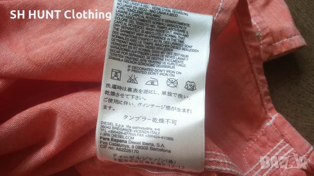 DIESEL Regilar Fit Coton Shirt Размер L мъжка памучна риза 9-69, снимка 14 - Ризи - 55494133