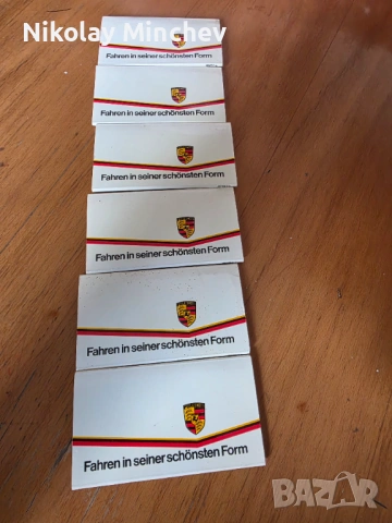 Шест броя кибрити PORSCHE, снимка 2 - Колекции - 54191513
