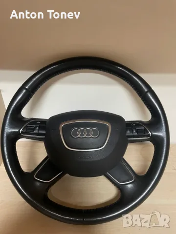 Оригинален кожен,мултифонкционален волан свален от AUDI Q5 2015g
