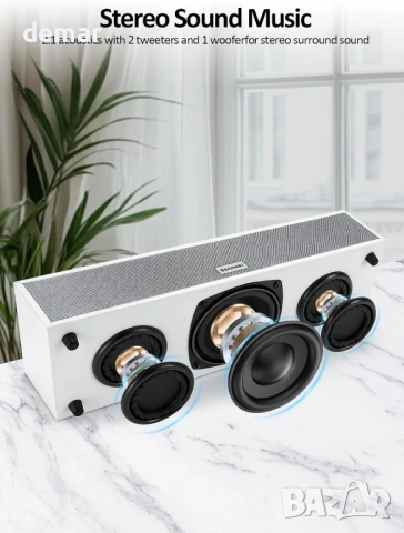 Компютърни високоговорители със субуфер 2.1, 16W, USB захранване, Bluetooth 5.0 и RCA вход, К03, снимка 2 - Аудиосистеми - 54447406